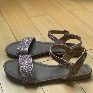 Material Girl Glitter Sandals